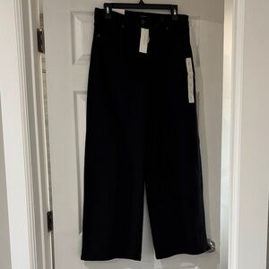 NWT Banana Republic Black Wide-Leg High-Rise Jeans